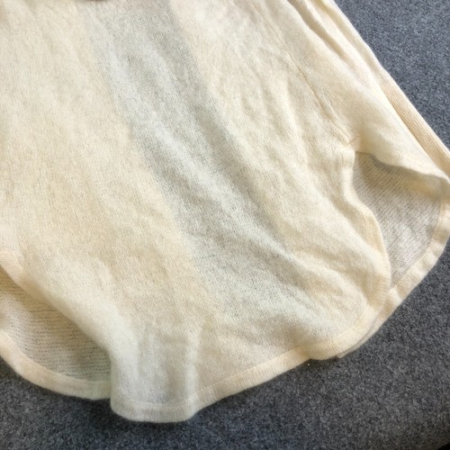White + Warren Strickjacke Pullover Damen Extra Small Ivory Kaschmir Trapez Kapuze - Bild 9 von 10