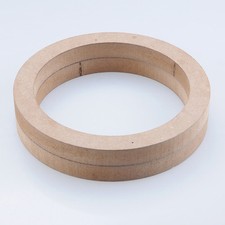PAST 2pcs Universal Car Stereo 7.28" Wooden MDF Speaker Mounting Spacer Rings
