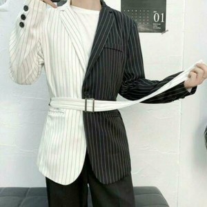 mens suit with waist belt