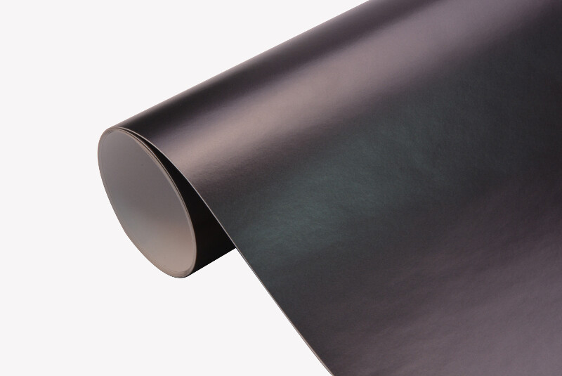 Mat chroom antraciet folie 152 CM - Effect wrap folie - NL