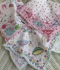 Set /3 NEW Handkerchiefs Parasols Accessories LuRay Hankies Special Price