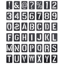 42 Pcs Letter Template Numbers Stencils House Graffiti Alphabet
