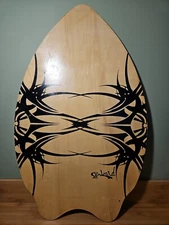 Skim Lizard Aged Wood Skim/Boogie Board 30” x 20” Vintage Tribal Design 1990’s
