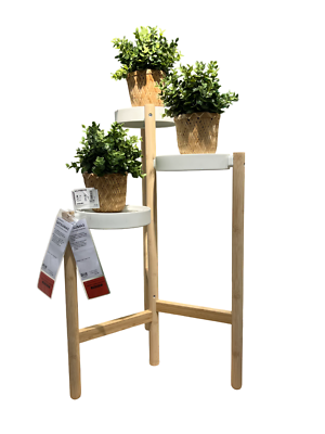 Brand New IKEA SATSUMAS Plant stand in Bamboo/white, 30 ¾ Brand New IKEA SATSUMAS Plant stand in Bamboo/white, 30 ¾