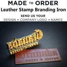 ONSALE 8cm Leather Craft Stamp Custom Leather Stamp Brass Timber Hot Branding