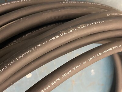 TAIYO E176892-I FT1 300V VW-1 ELECTRICAL WIRE CABLE 6 CONDUCTOR 18