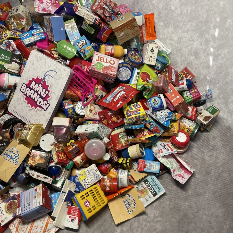 Mini Marcas Gran Lote de 614 Piezas Tienda de Comestibles Juguetes Caramelo Dorado Foto 4 de 4
