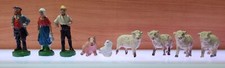 Elastolin Farmers With Sheeps And Pig FIGURE LOT