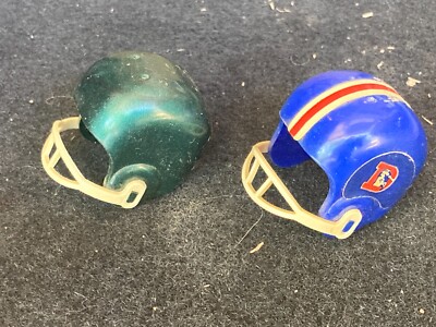 2. 1970's Mini Football Helmets - Gumball Prize - Broncos & Jets