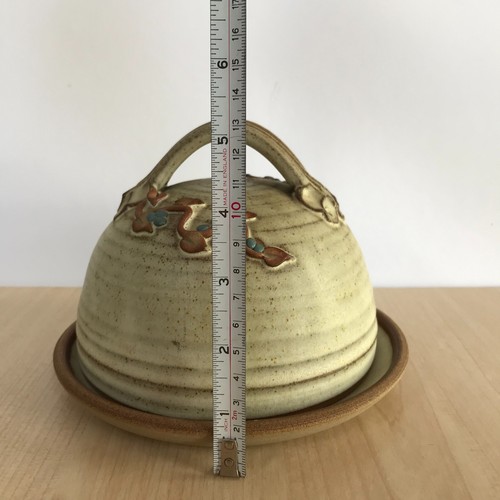 Cheese Dome Butter Dish Studio Pottery Country Kitchen Decor Medium 18cm - Picture 11 of 11