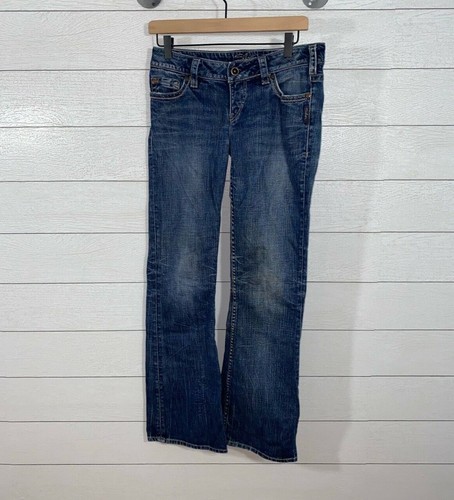 Silver Jeans Pioneer Flare Jeans Low 
