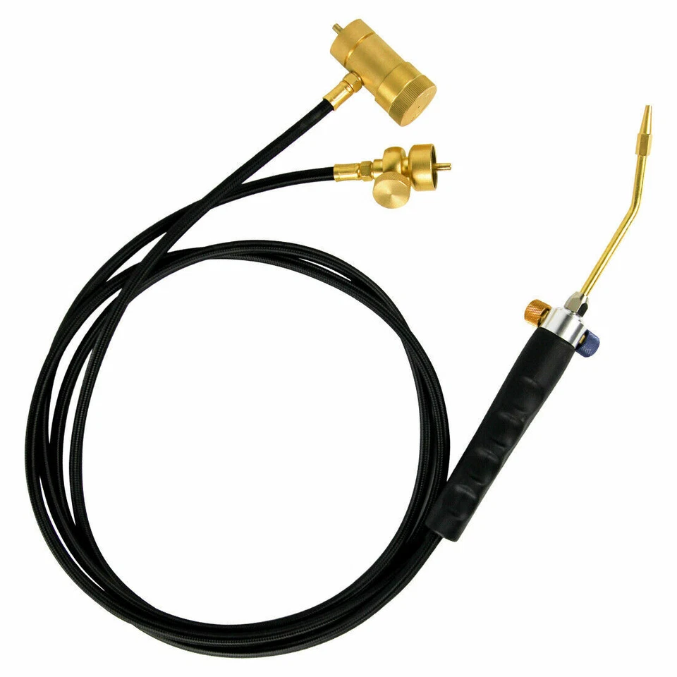 BLUEFIRE Oxygen MAPP Propane Welding Torch Kit MAP Gas Cylinder Rack Flint Light - Image 4 of 4