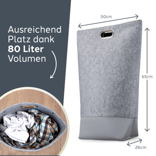 TULENO - XL Wäschesammler aus Filz Stoff - Wäschesack & Wäschekorb mit Griff - Bild 10 von 20