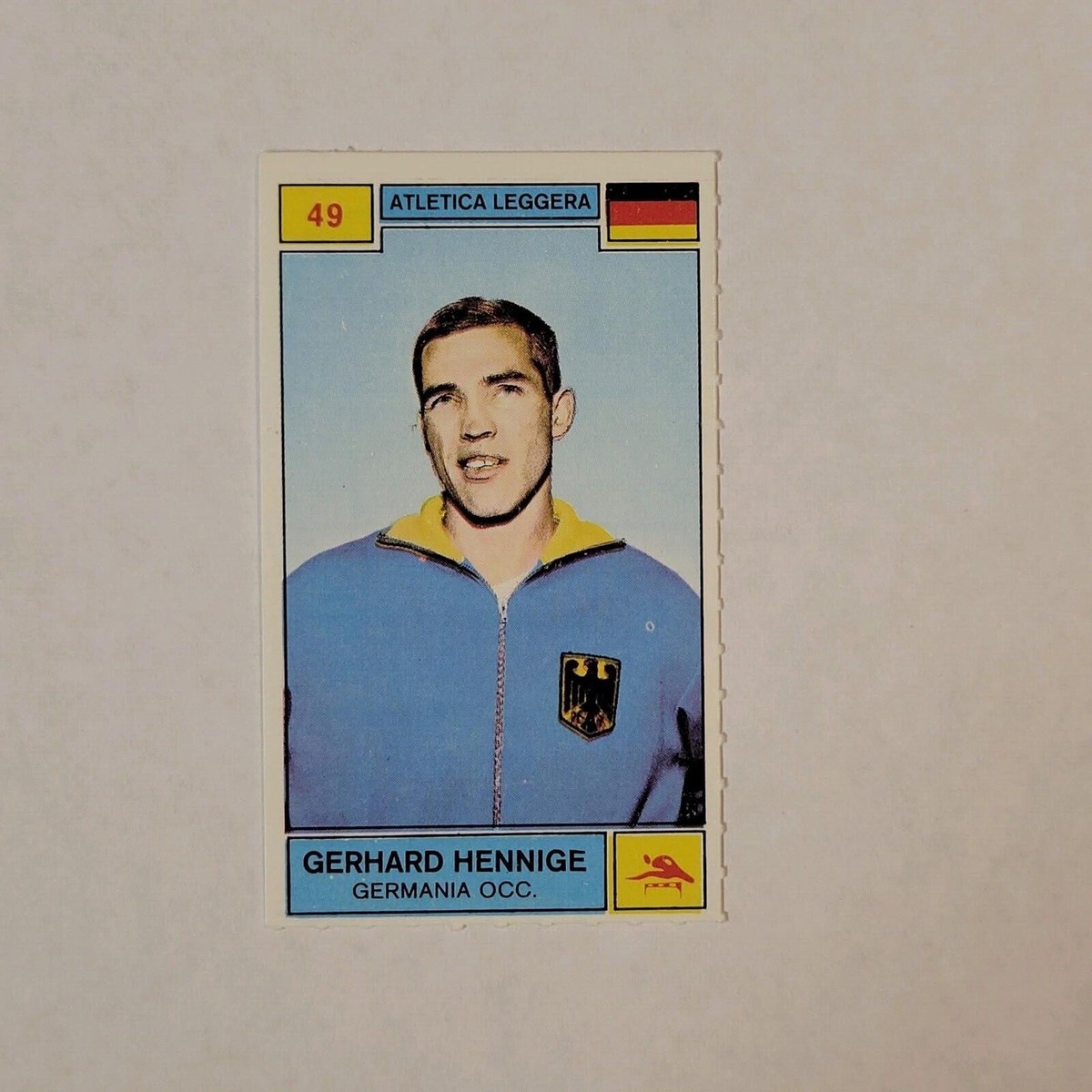 1969-70 PANINI Sports Champions #49 GERHARD HENNIGE EAST GERMANY