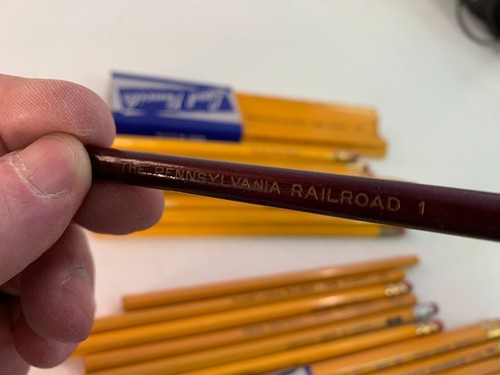 Huge Lot - Railroad, Train Station Think - Work Safely, Advertising No.2 Pencil - Picture 6 of 7