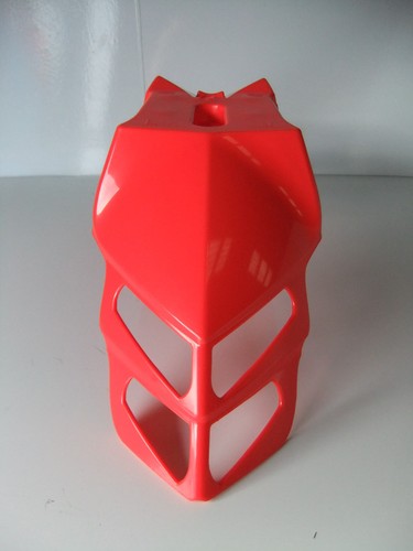 RED ACERBIS FRONT MUDGUARD SUPERMOTO ENDURO MOTOCROSS FENDER CRF CR XR CRM XL - Picture 5 of 6
