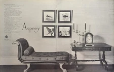 Asprey & Co. Ltd. London Exh. Regency Furniture Antiques Vintage Print Ad 1967