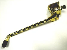 8" Square Twisted Center Mount Kickstand Gold Tone Lowrider Cruiser Bicycle