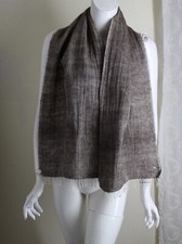 Estate AS IS Nepalese Fine Rustic Pashmina Cashmere Cotton Scarf Men's