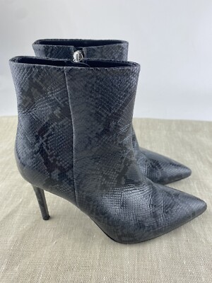 MARCCAIN snake print stiletto booties size 36 US 6