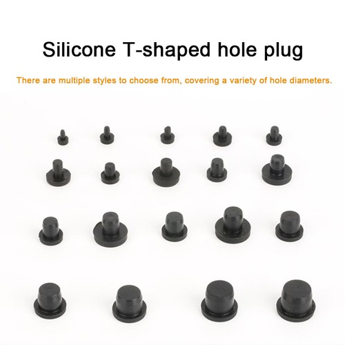 7/16" 11mm Rubber Hole Plugs Thick Panel Plug Compression Push In Stem Bumper - Picture 2 of 5