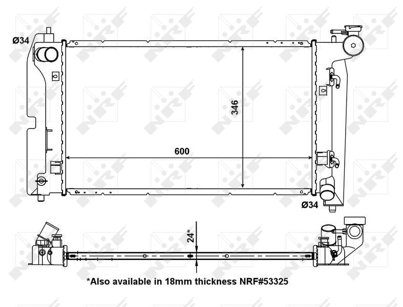 Radiateur Toyota Corolla Verso 1.8 VVT-i contre la surchauffe moteur