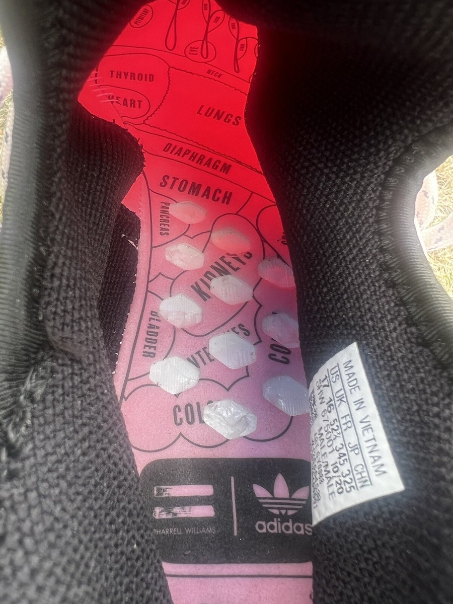 adidas gazelle silver green womens Adidas x Pharrell Williams Men's HU NMD True Pink, Clear Pink & Black Low  Top Sneakers