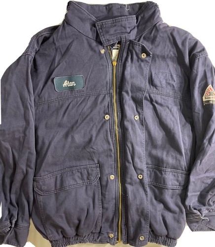 Bulwark Flame Resistant JNJ6NV6 Size XL Navy Blue Jacket damaged Zipper J103 - 第 7/24 張圖片