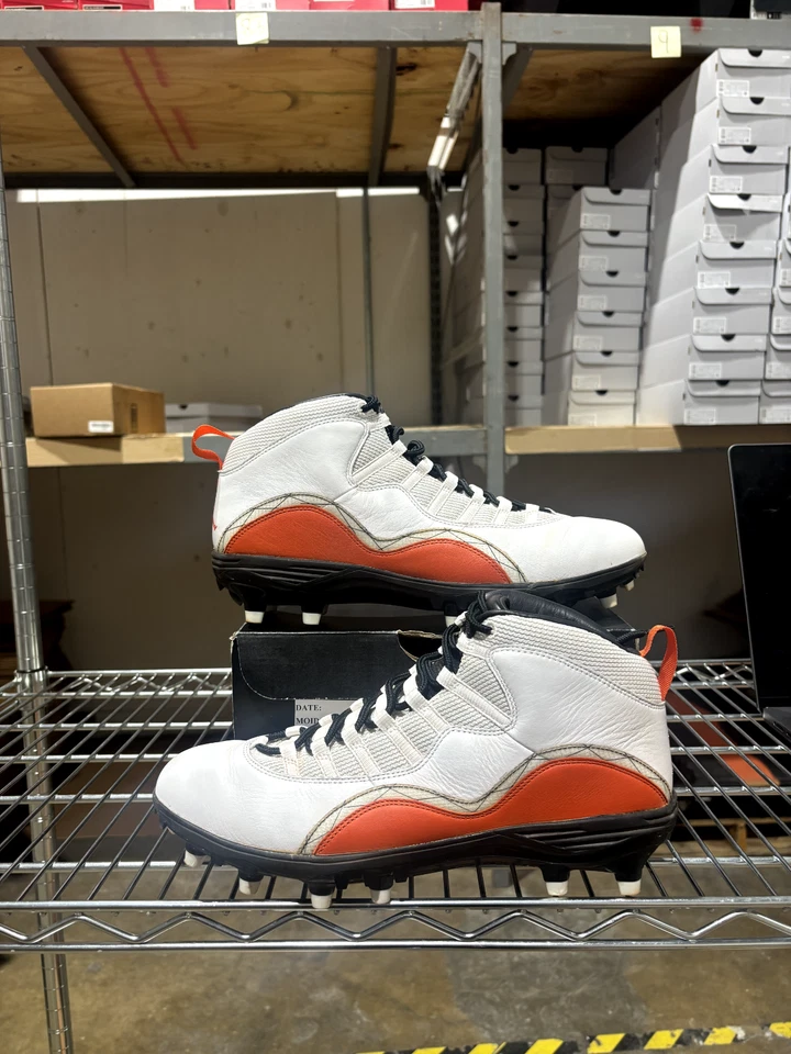 * 穿过耐克 Jordan 10 Superbad Solefly PE 足球鞋 11.5 码 — 第 2/4 张图片