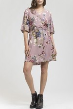 NWT Women's Blu Pepper, Floral Wrap Dress, M