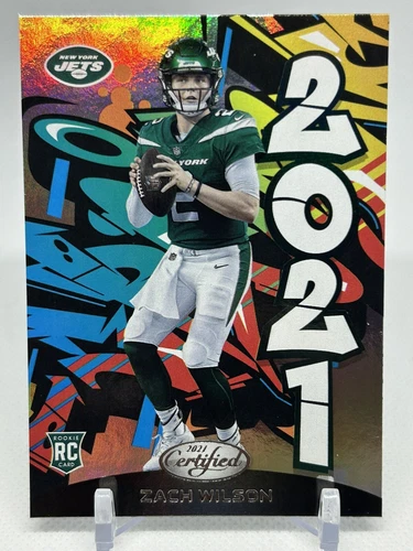 ZACH WILSON 2021 Certified Graffiti RC #2021-17 NFL Jets Miami Dolphins ROOKIE