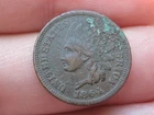 1864 L Indian Head Cent Penny- Pointed Bust, Fine/VF Details, L Visible!