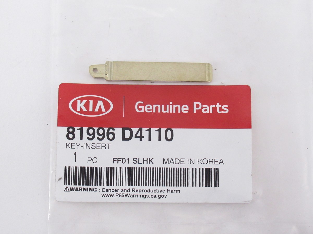 Genuine OEM Kia 81996 D4110 Key Blade Insert Blank 2016-2020