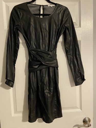 Patrizia Pepe Faux Leather Dress New NO 