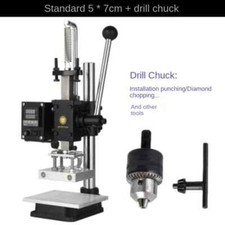 5 7CM Wood Leather Mold Cutting Branding Machine Rhombus Punching Machine 220V