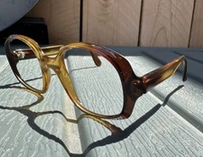 Vtg Viennaline Eyeglasses Frame Brown Gradient Square Plastic, Unique 48 19-125