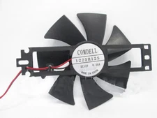 1x DC12V 0.2A 2 line 1225H12S ultra-thin heater 7 leaf cooling fan