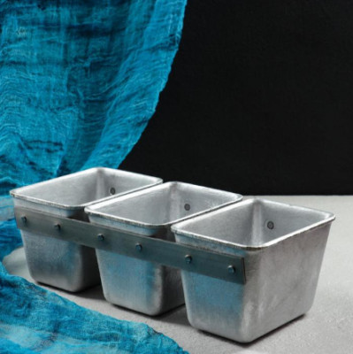 3pcs Russian Bread Form Pan Loaf Aluminium Mold Baking Ovenware Bakeware Kitchen