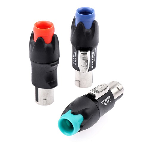 Metal 4Pin Ohmic Connector Audio Plug Lautsprecher Zubehör Lötverfrei NL4FC - Bild 4 von 17