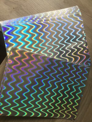 silver holographic card Holographic Card silver wave 250gsm 1 Sided various pack sizes free cutting