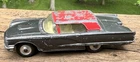 Vintage 1961-64 Corgi Toys 214s Ford Thunderbird diecast toy-silver w/red roof