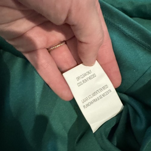 GB GIRLS Black Velvet Emerald Green Jacquard Party Holiday Dress Size 14 Preppy - Picture 8 of 12