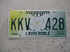 Mississippi Magnolia license plate # KKV 428