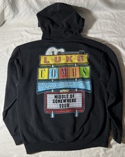 Luke Combs: Middle Of Somewhere Tour Hoodie Men  s Size Medium FREE SHIPPING 