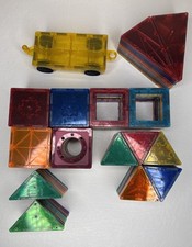 Magnetic Tiles Shapes Tiles Mixed Lot Of 151 Pieces Picasso, Magna, And Tytan