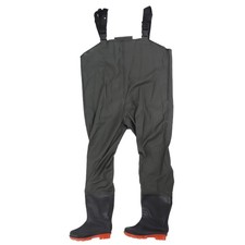 Hip Wader Waterproof Men Wader Fishing Wading Pants With Bootfoot For Water Wor-