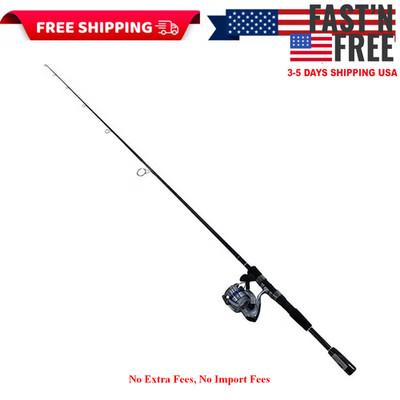 Daiwa D Shock Spinning Combo 6ft6in Rod Reel 10lb Line Bonus Tackle Pack, NEW US