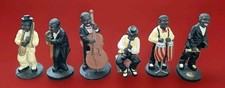 Jazz Band Figuren 6er Set-"African American Jazz Band" Deko Kunstharz