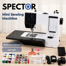 Spector Mini Sewing Machine Portable Electric Household DIY Sewing Kit Pedal