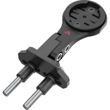 KOM Cycling Stem Computer Mount with Quick Release GoPro Mount Black, Garmin & W